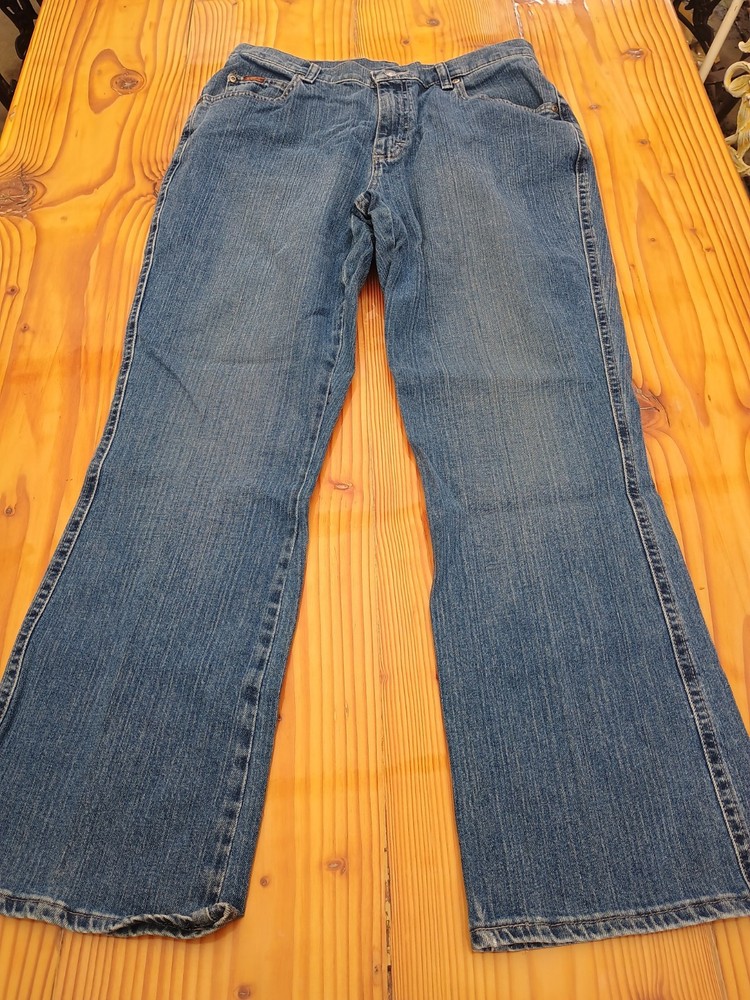 Lee Womens 12S Blue Stretch Straight Leg Cotton Blend Jeans