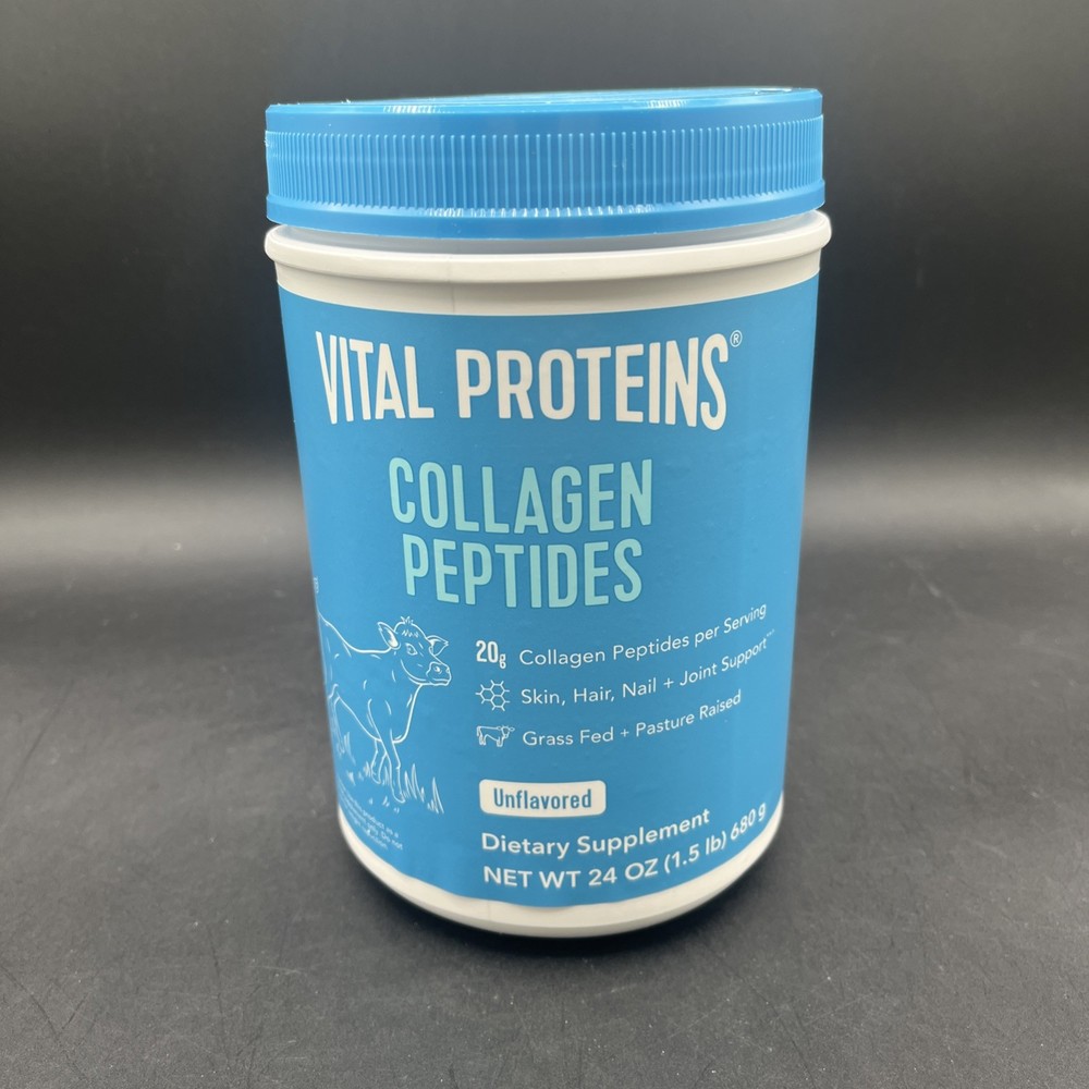 24oz Vital Proteins Unflavored Collagen Peptides Exp 01/2029