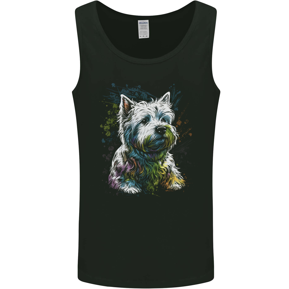 A West Highland White Terrier Dog Mens Vest Tank Top