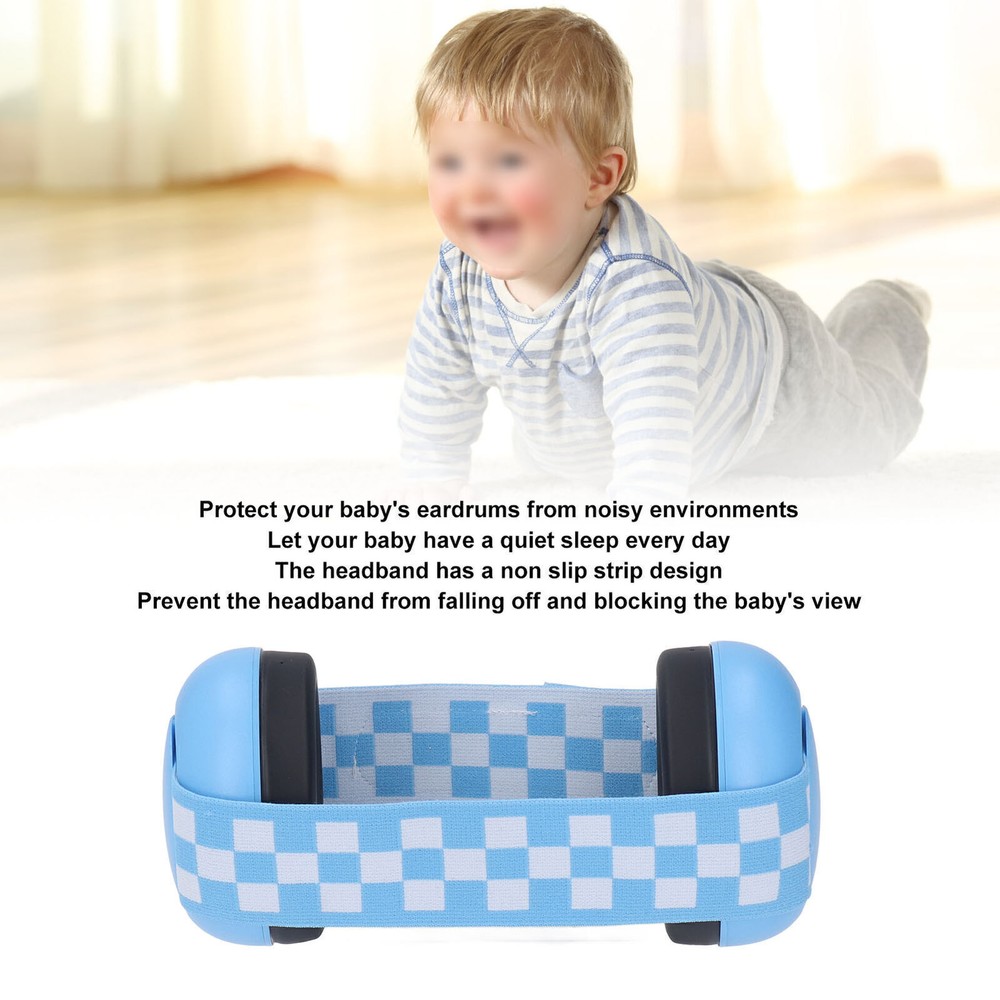 Baby Ear Muff Elastic Hearing Protection Noise Blocking Infant Earmuff for Sleep