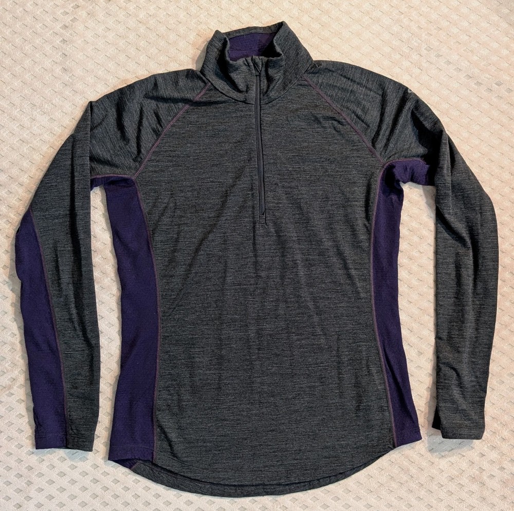 ICEBREAKER Merino 200 Zone 1/4 Zip Base Layer Women's XL