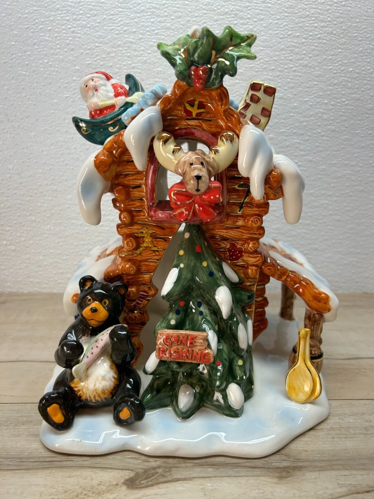 2002 Grandeur Noel Christmas Lighted Ceramic Holiday House Collectors Edition