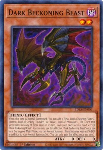 Dark Beckoning Beast - SDSA-EN003 - Common - 1st Edition x1 - Near Mint