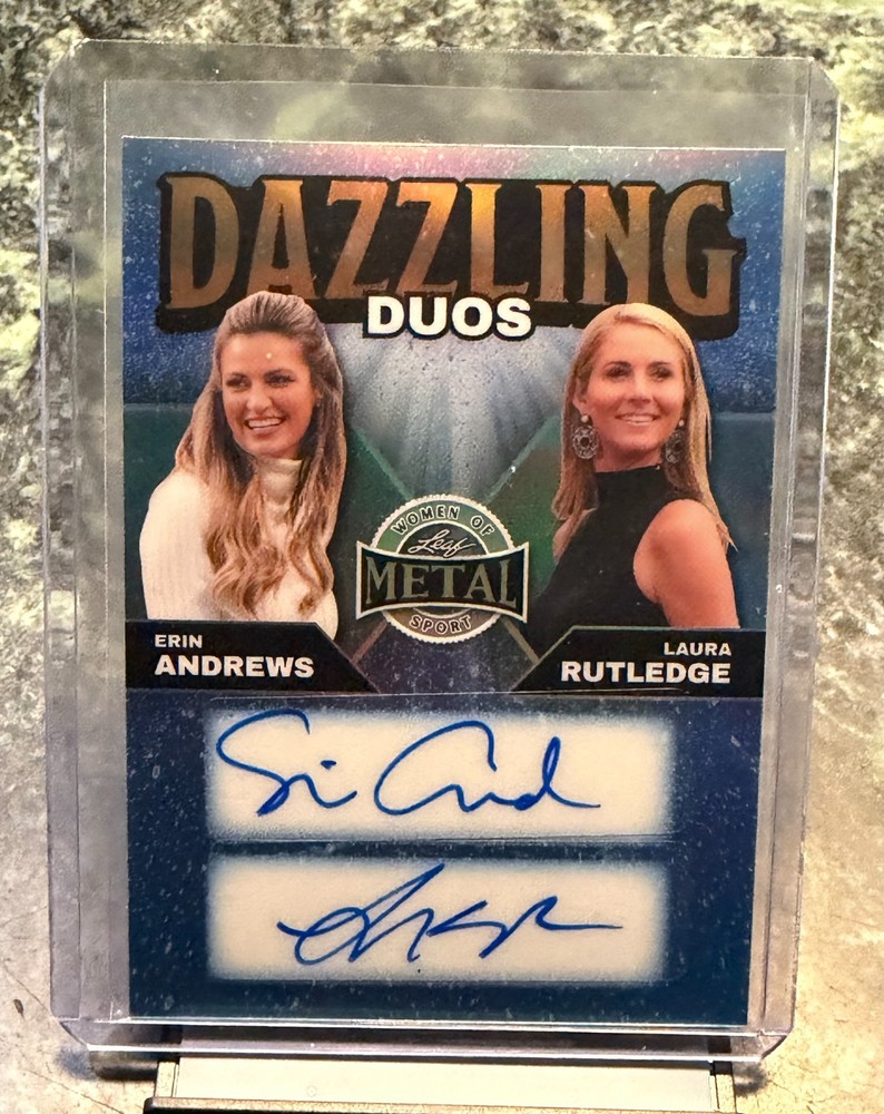 2025 Leaf Metal Women Of Sport Dual Auto Duos Erin Andrews Laura Rutledge /5