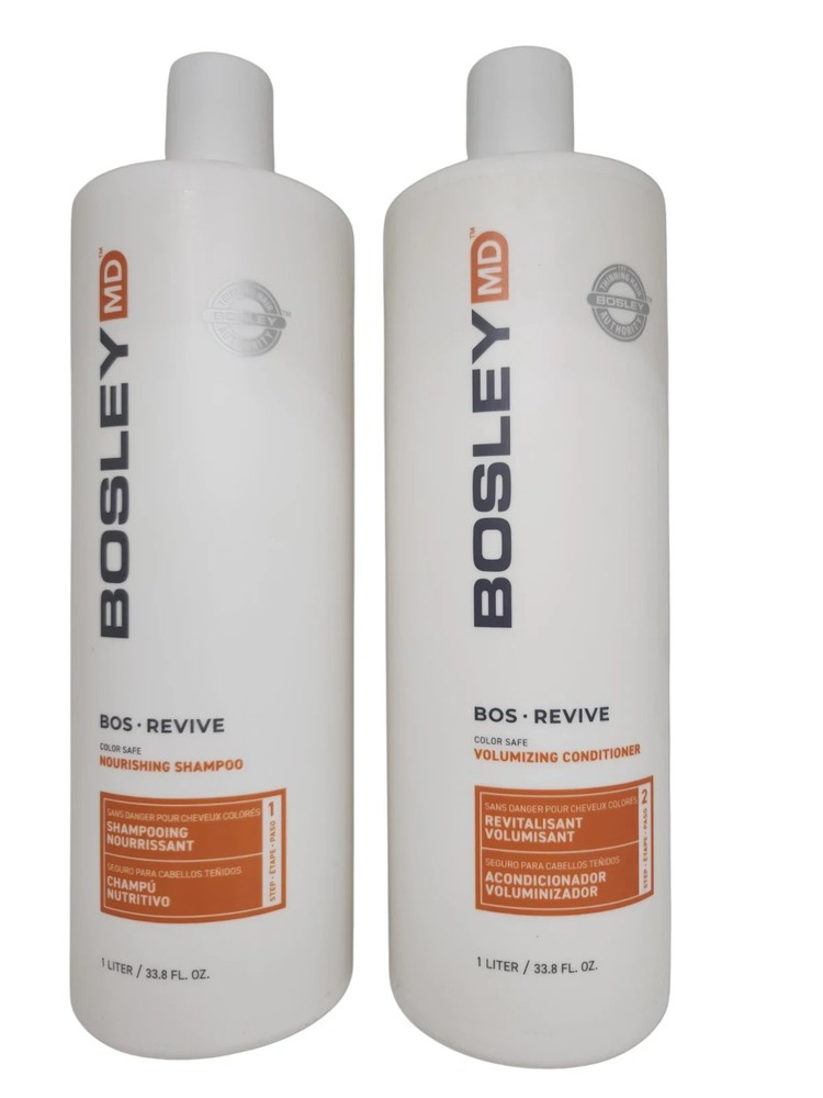 Bosley MD Revive  Shampoo &Conditioner  for Non Color-Treated Hair 33.8 oz DUO