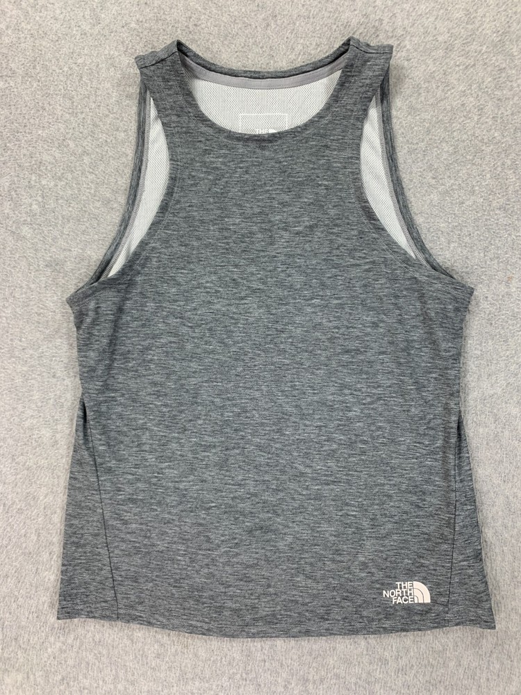 North Face Womens Large Gray Trail Runner Tank Top  