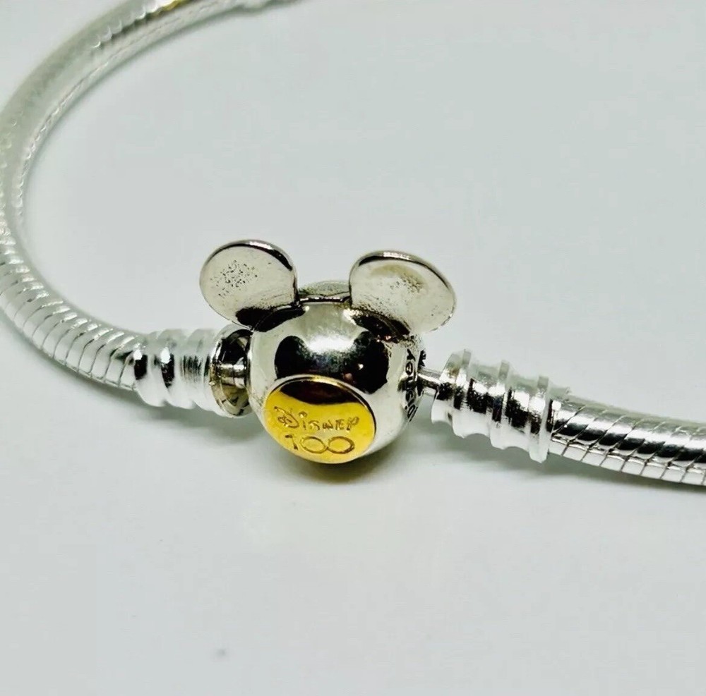 Pandora Disney Mickey 100th Anniversary Snake Chain Bracelet  20 cm
