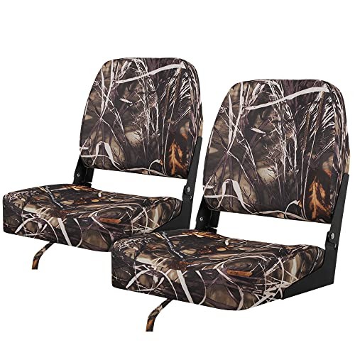 MSC Folding Camo Fishing Boat Seats 2-Pack S101