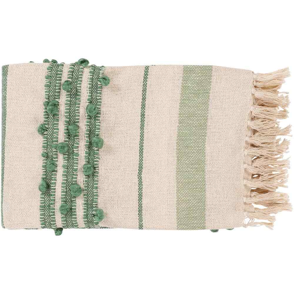Strydom Green Throw Blanket