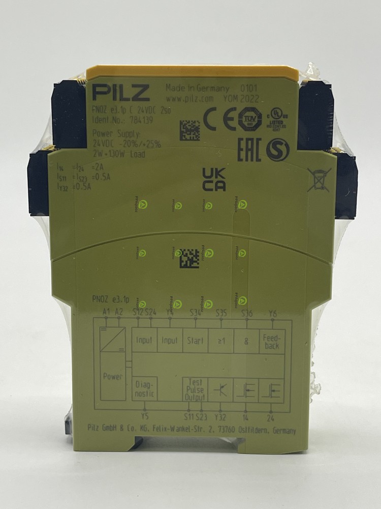 1Pcs  PNOZ e3.1p c 24VDC 2n / o 784139   relay