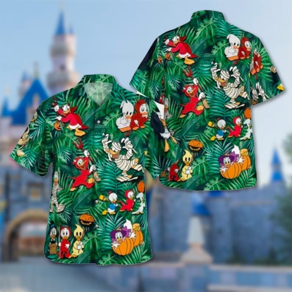 Tropical Donald Duck 3D HAWAII SHIRT US Size Best Price Father Day Gift-image
