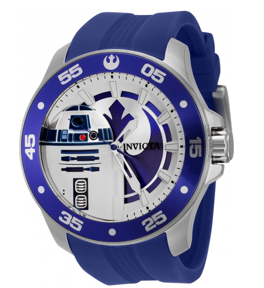 Invicta Star Wars R2-D2 Men's 50mm Limited Edition Silicone Quartz Watch 43059