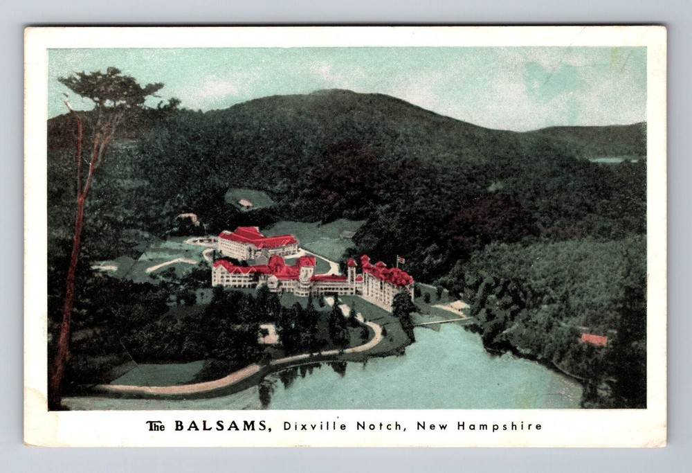 Dixville Notch NH-New Hampshire, The Balsams, Lake Gloriette Vintage Postcard