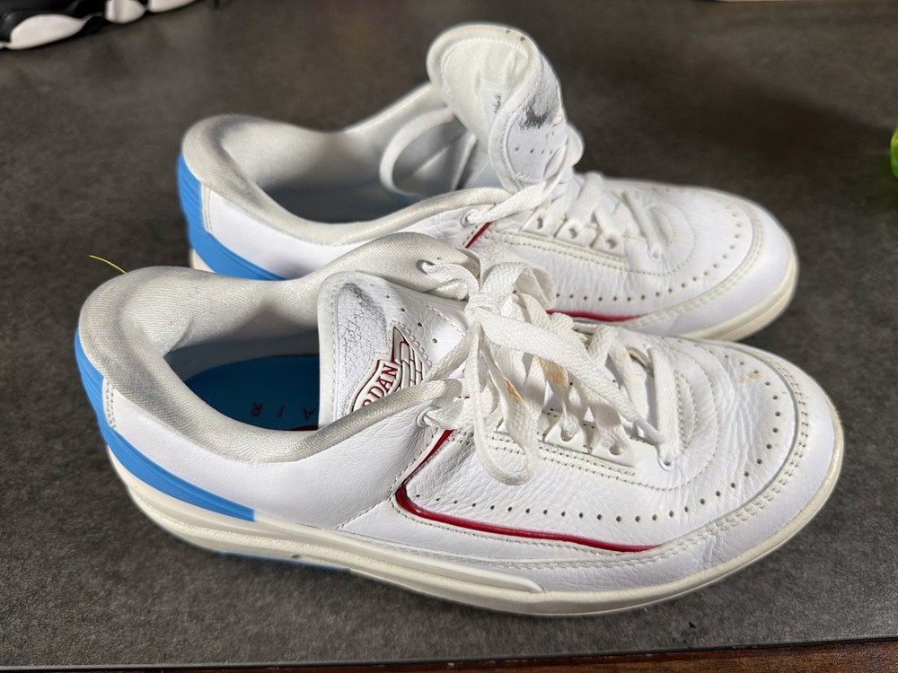 Nike Air Jordan 2 Low White University Blue Red Women’s 8 DX4401-164