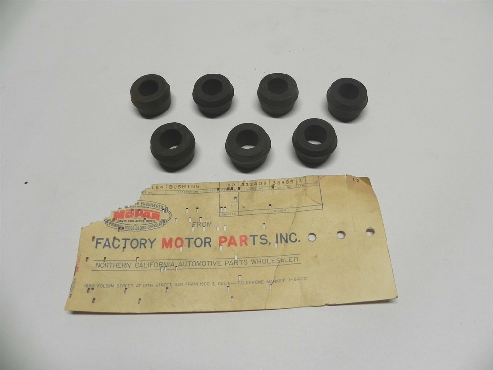 1937-50 MOPAR 6 CYLINDER NOS SHOCK ARM BUSHINGS MOPAR #668164