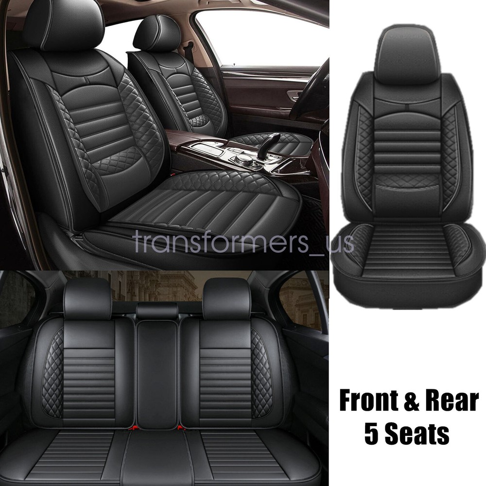 For 2007-2023 Toyota Camry Car 5-Seat Covers Waterproof Leather Full Set Cushion