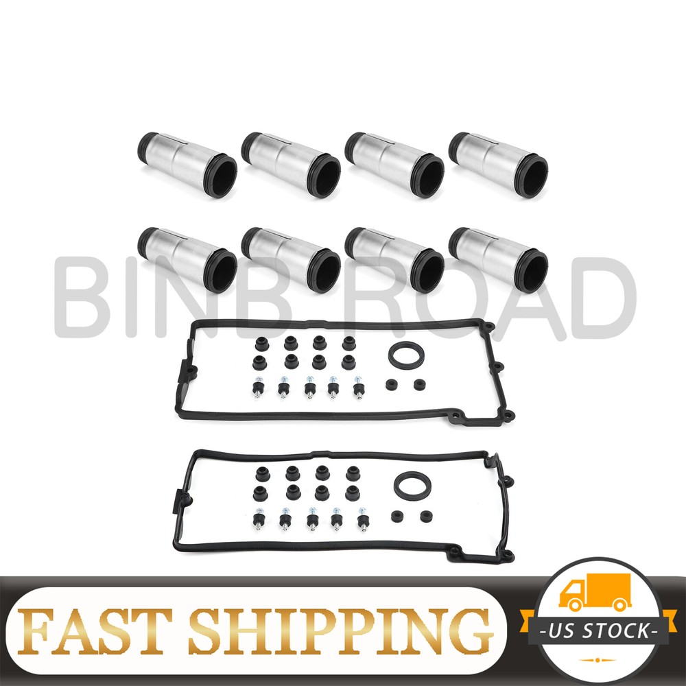 Valve Cover Gasket Spark Plug Tube Sensor Seal Set for BMW E70 E60 E65 E66 E53