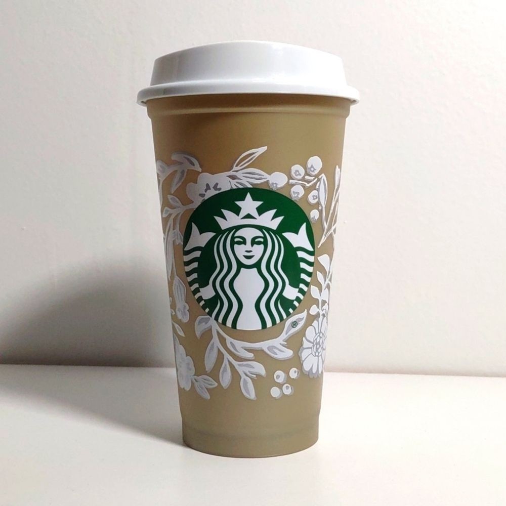 Starbucks 2022 Holiday Limited Edition 16oz Gold Silver Reusable Coffee Cup 🎄🎁