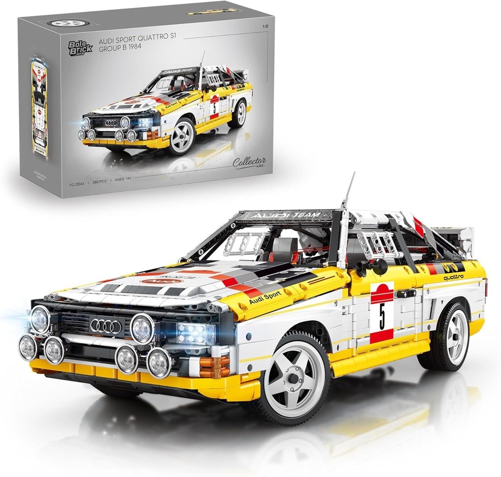 Happy Build - Bole Brick YC 23043 Technik Audi Sport Quattro 1984 New Original Packaging