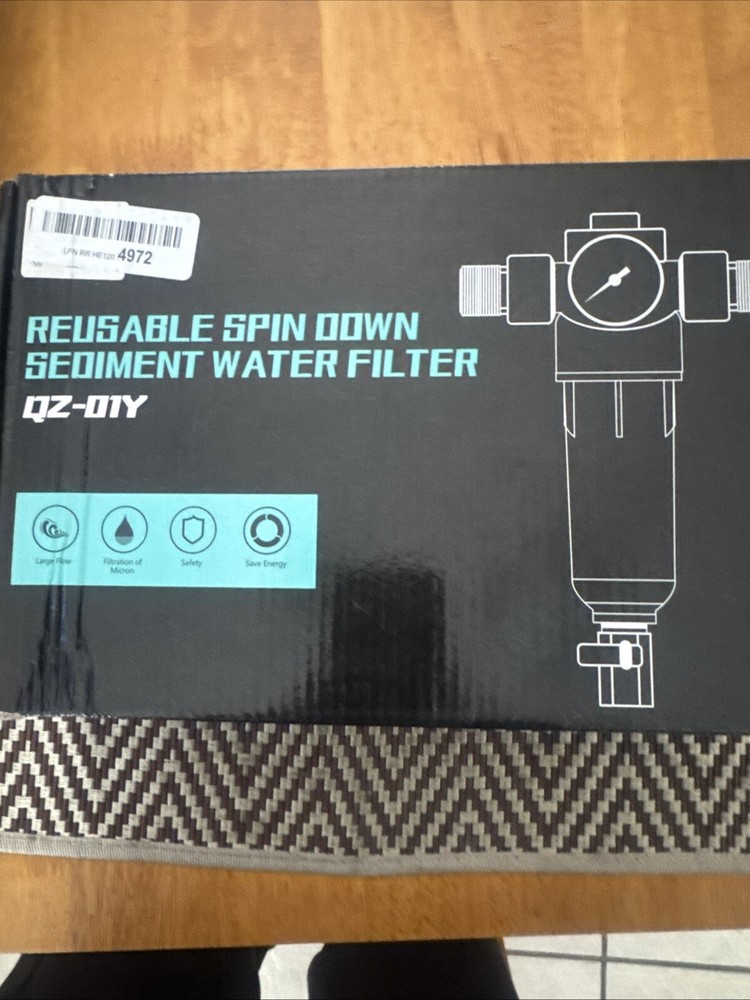 REUSABLE SPIN DOWN SEDIMENT WATER FILTER QZ-DTY