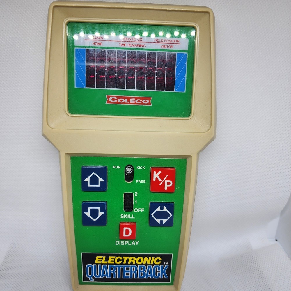 1978 Coleco Football Electronic Quarterback Handheld Game WORKS 76956A