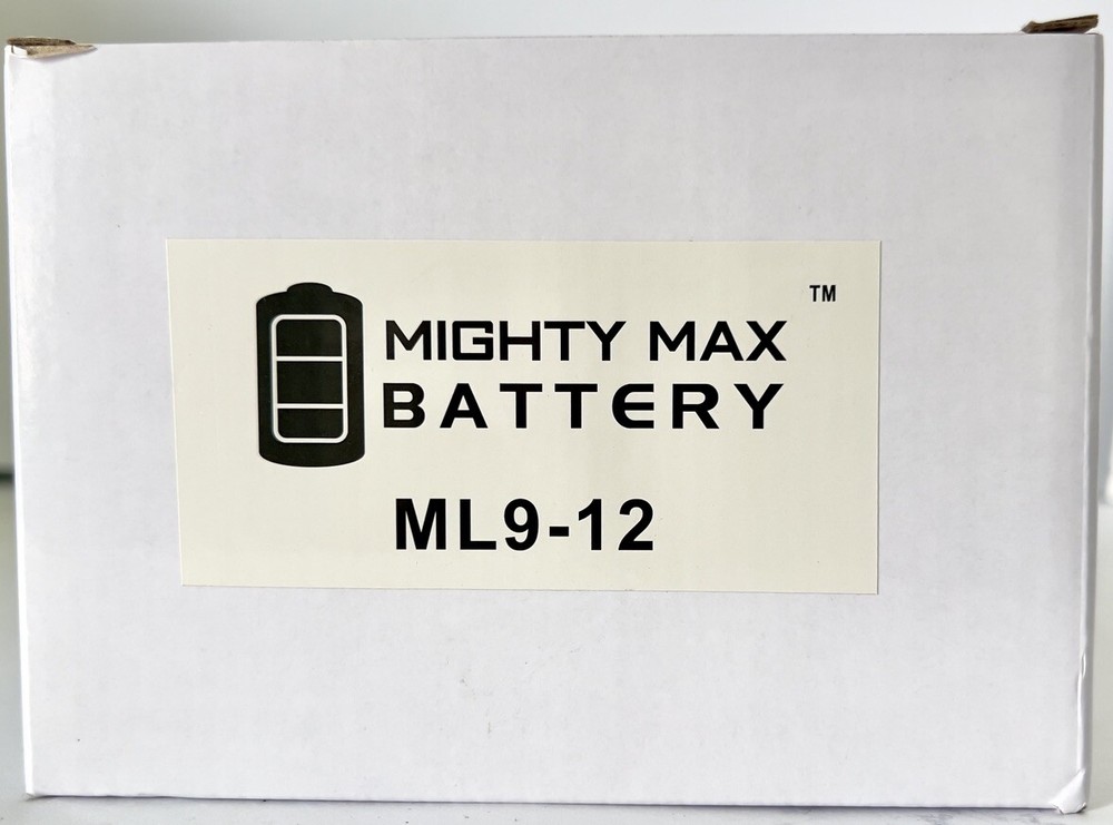 ML9-12 - 12 Volt 9 AH F2 Terminal- Rechargeable SLA AGM Battery