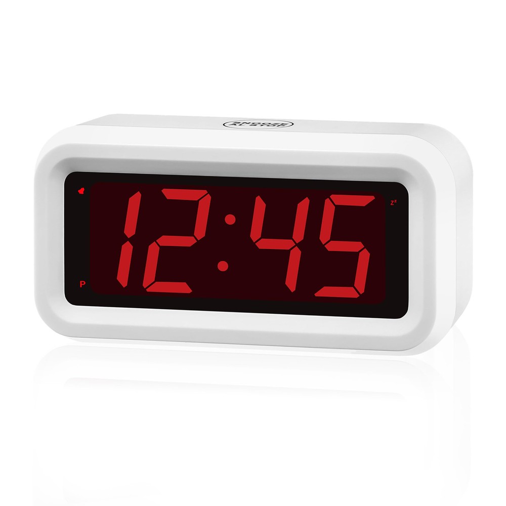Alarm Clock, Digital Clock, Auto Night-Mode, 3-Level Led Brightness, Battery ...