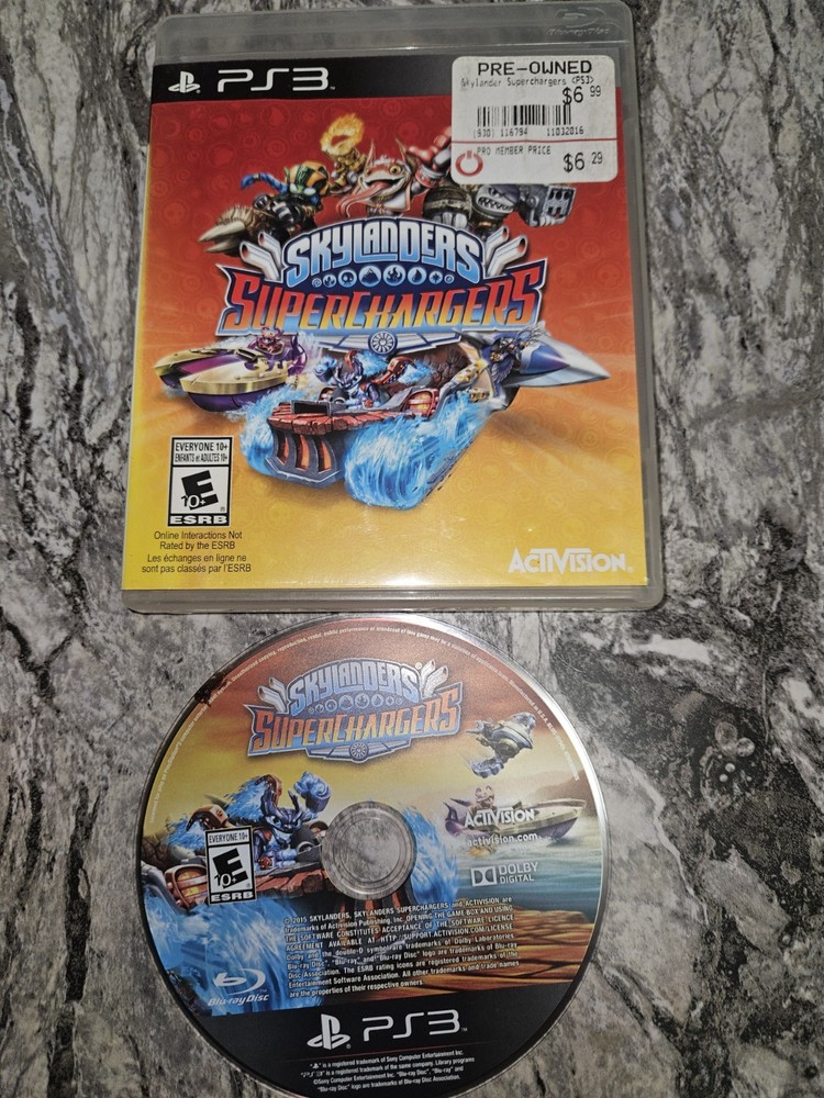 Skylanders SuperChargers - (Sony Playstation 3/PS3) No Manual Tested