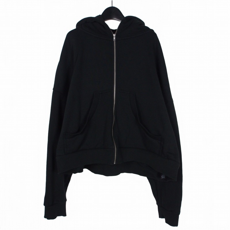 Entire Studio Eternal Zip Hoodie M Black Es2202 Men'S