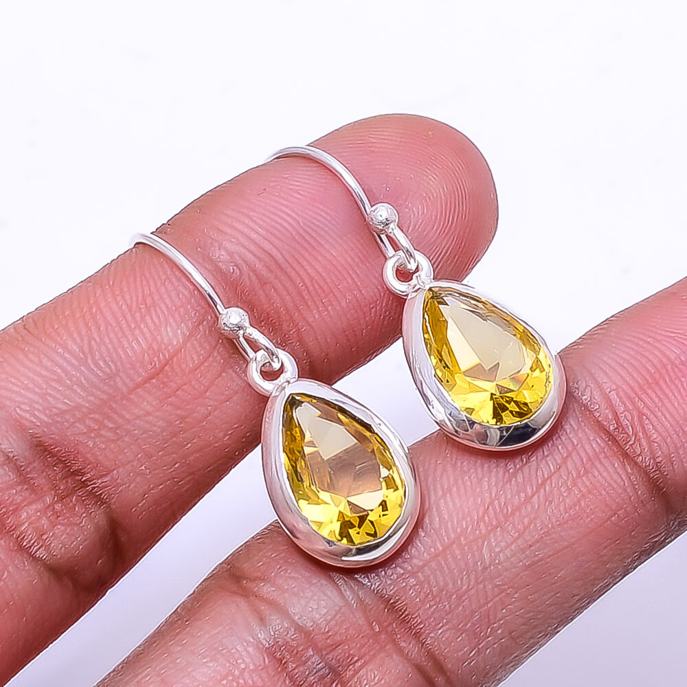 Citrine 925 Sterling Silver Earring 1.17
