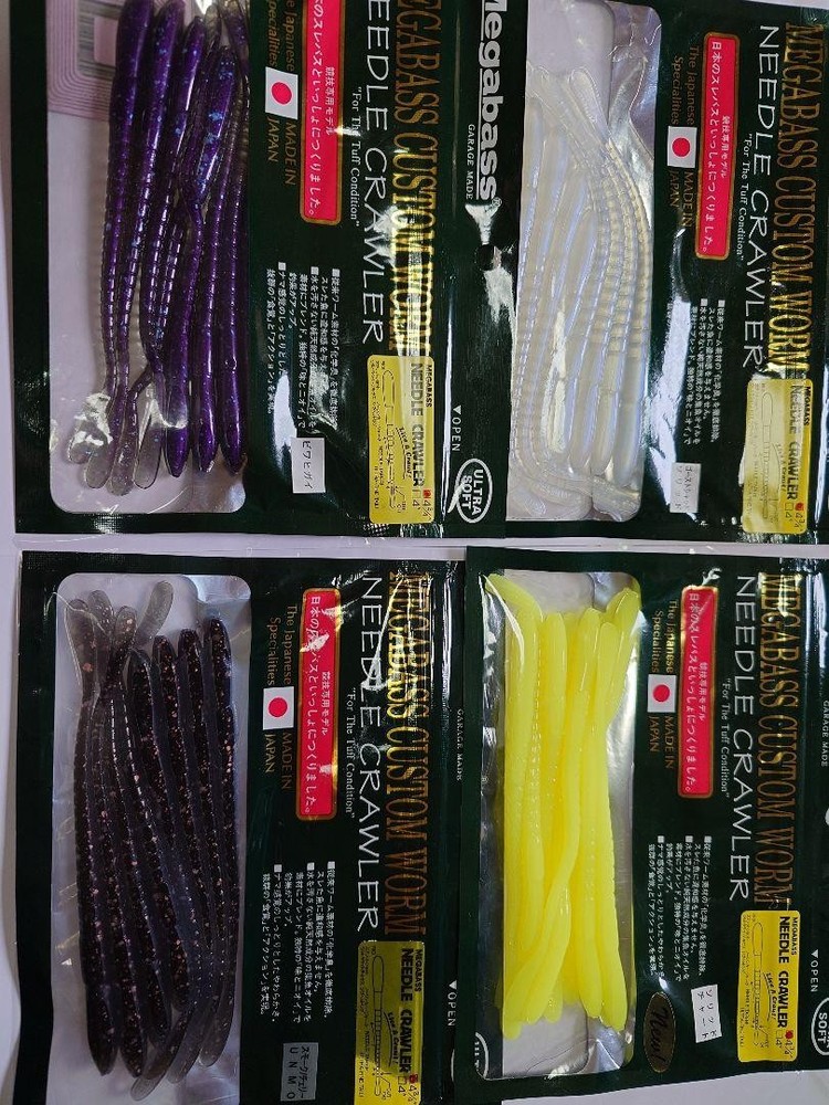 Megabass Ito Needle Crawler Fishing Lure 4-Color Set