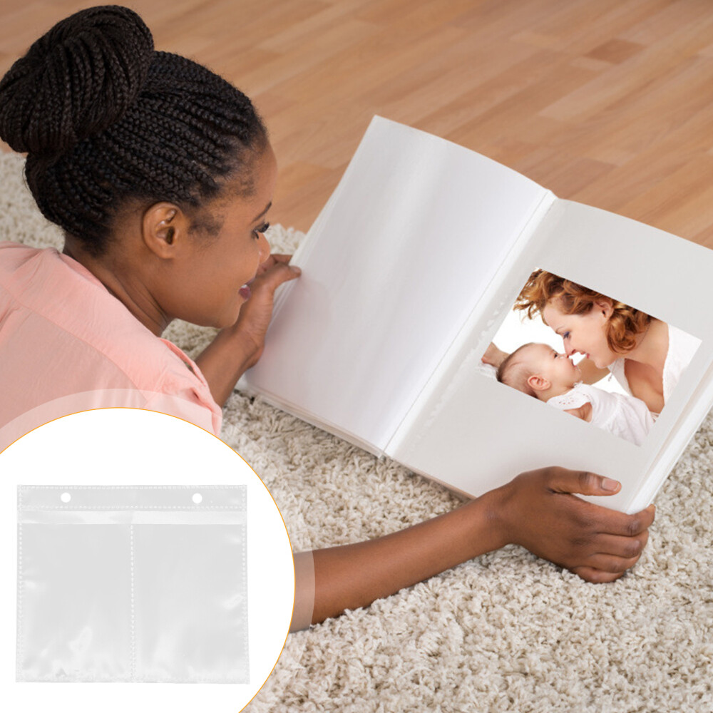 20 Pcs 4x6 Photo Sleeves Album Supplement Page Transparent Clear