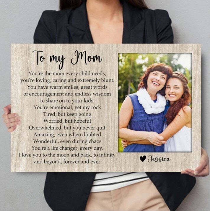 Personalized Mother's Day Gift, Custom canvas, Mother Daughter Gift, Mother's Da