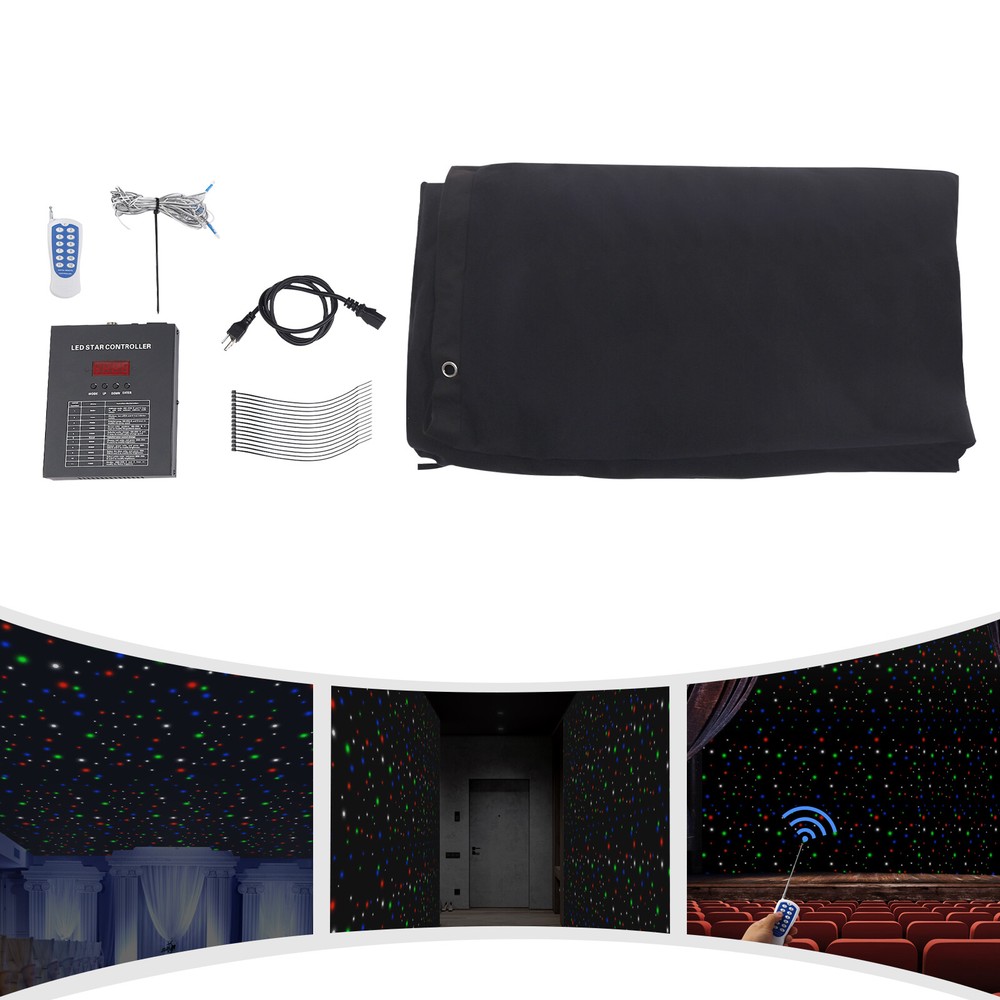 3x4m LED Star Light Backdrop for Wedding Birthday Party Stage
