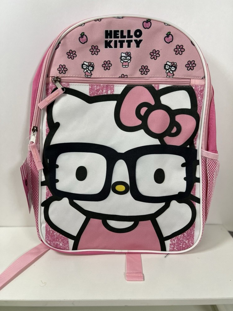 Hello Kitty Pink 16 Inch Girls School Backpack for Kids 2025