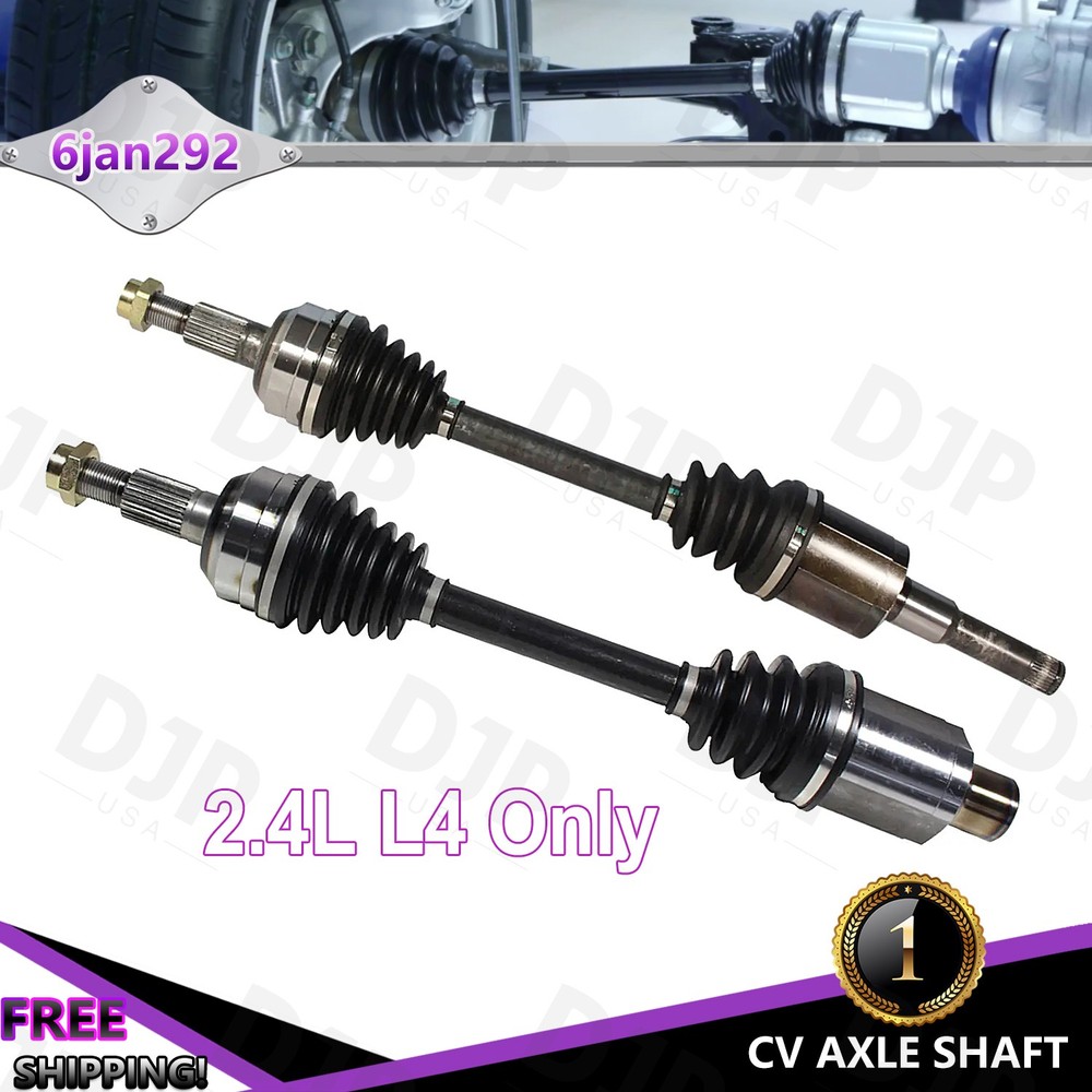 2pcs Front CV Axle Shafts for 2010-2017 Chevrolet Chevy Equinox GMC Terrain 2.4L