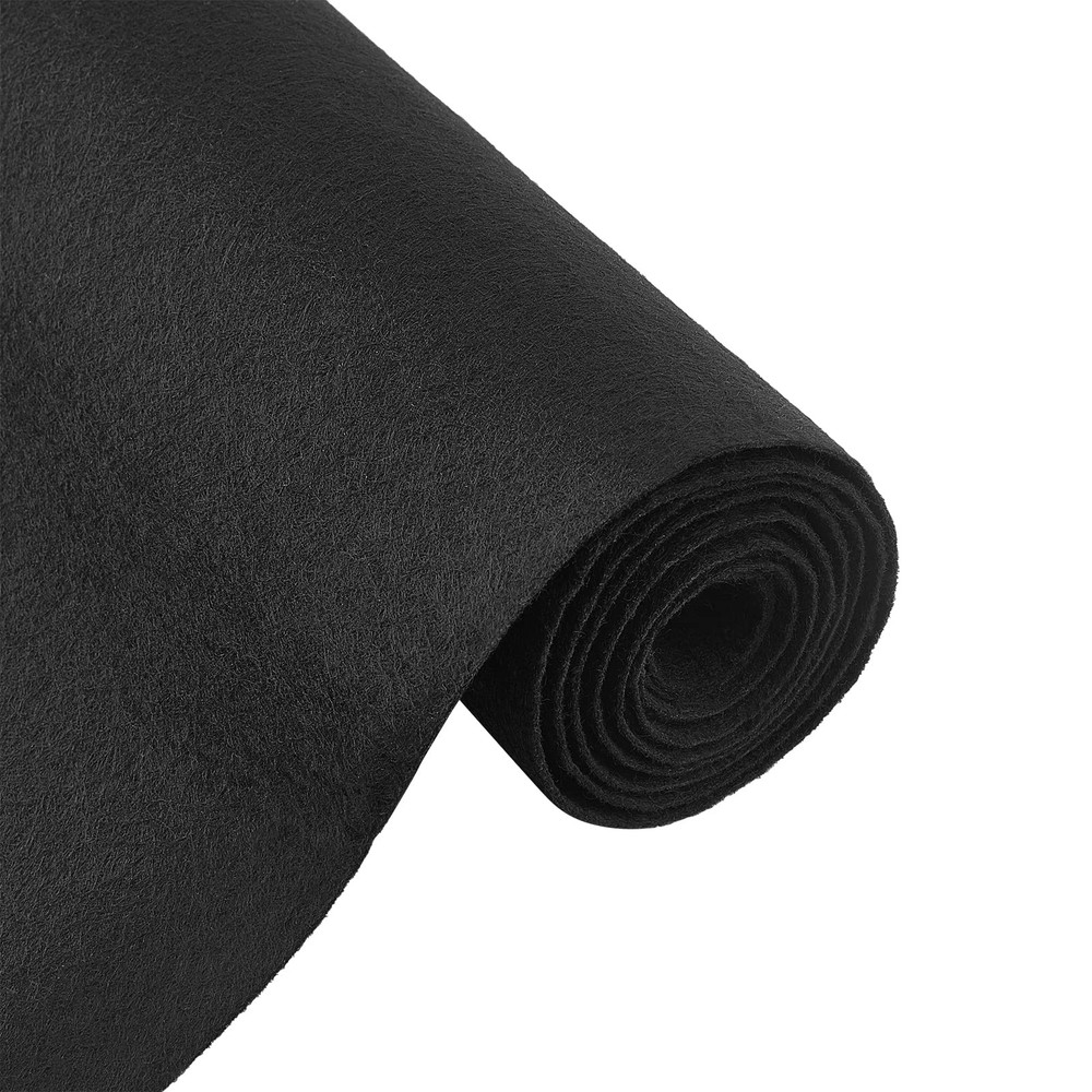 10FT 15.75 Inch Wide Black Felt Roll Craft Felt Nonwoven Fabric Sheets(0.9mm ...