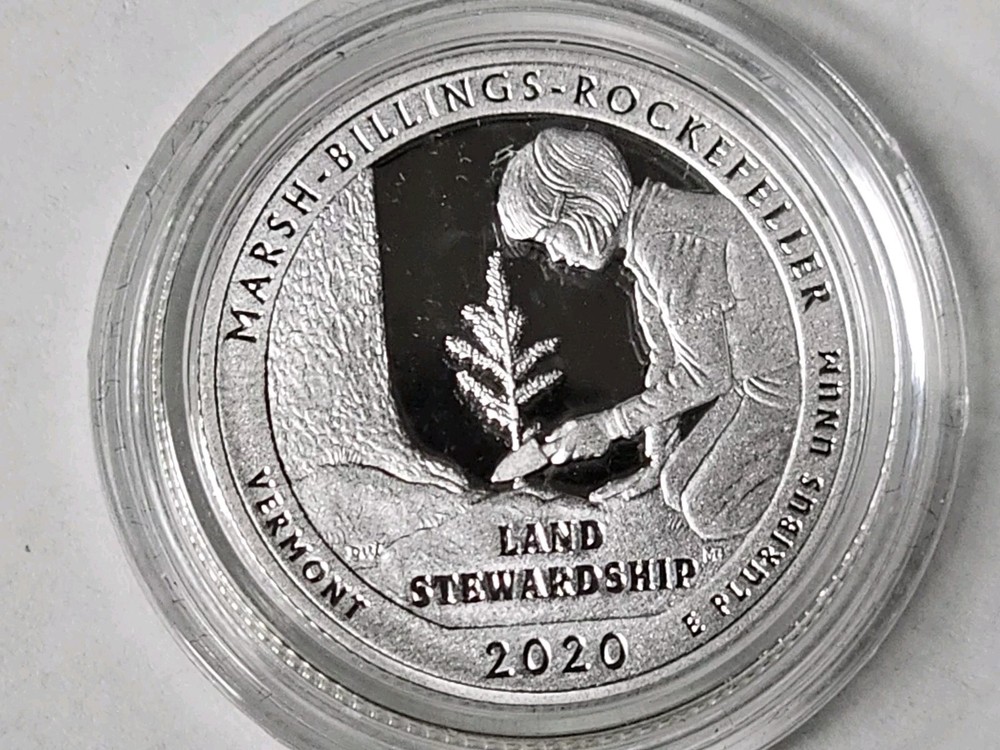 2020 S Marsh Billing Silver NP National Park Quarter Proof Coin NO CAPSULE