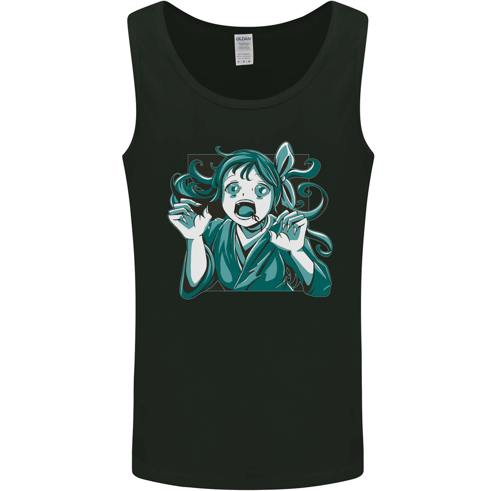 A Gothic Zombie Teddy Bear Halloween Mens Vest Tank Top