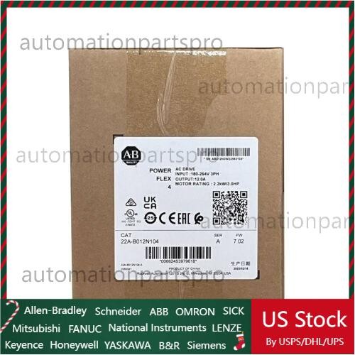 Factory Sealed Allen-Bradley 22A-B012N104 /A Powerflex 4 AC Drive US Free Tax