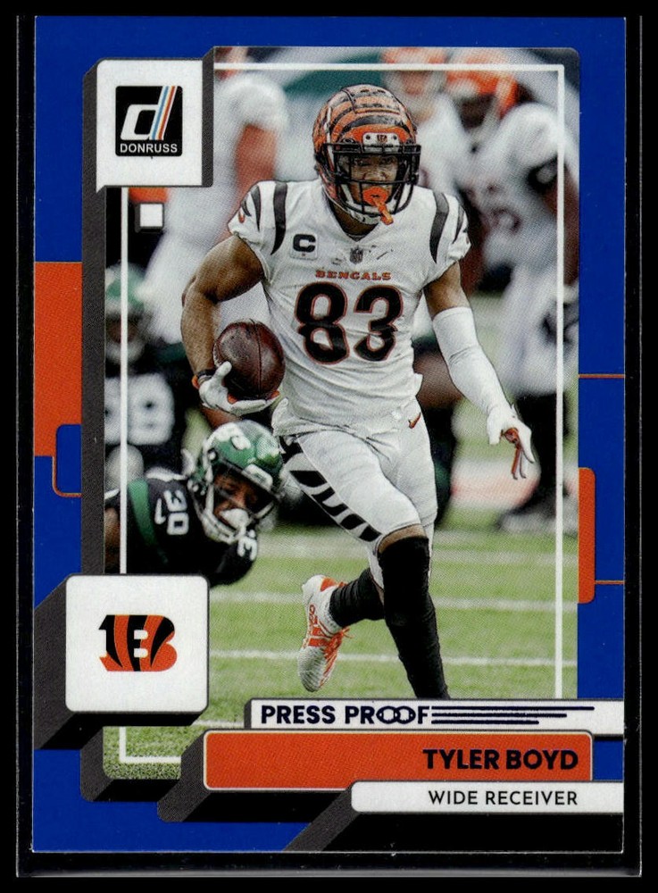 2022 Donruss Tyler Boyd Blue Press Proof Card #198