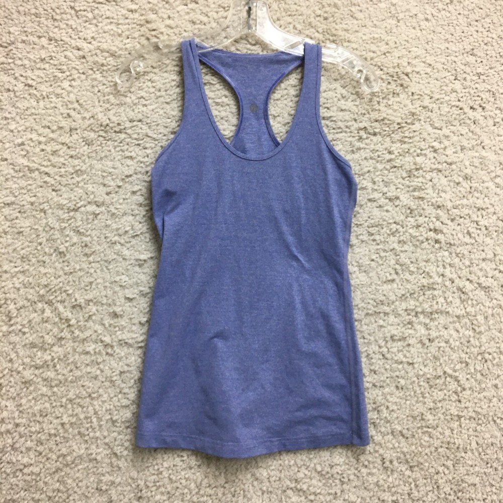 Lululemon Tank Top Shirt Extra Small Adult Blue Racerback Athletic Womens XS