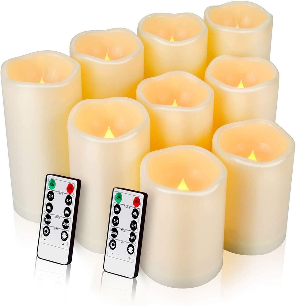 Flameless LED Candles Outdoor Waterproof 3