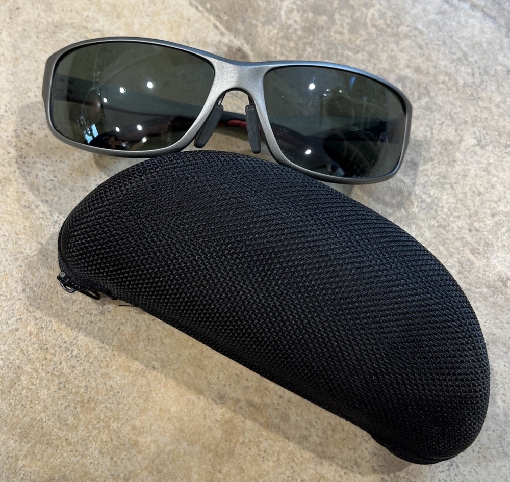 GTV Hydro Aluminum Polarized Sunglasses, Silver Frame Grey Lenses