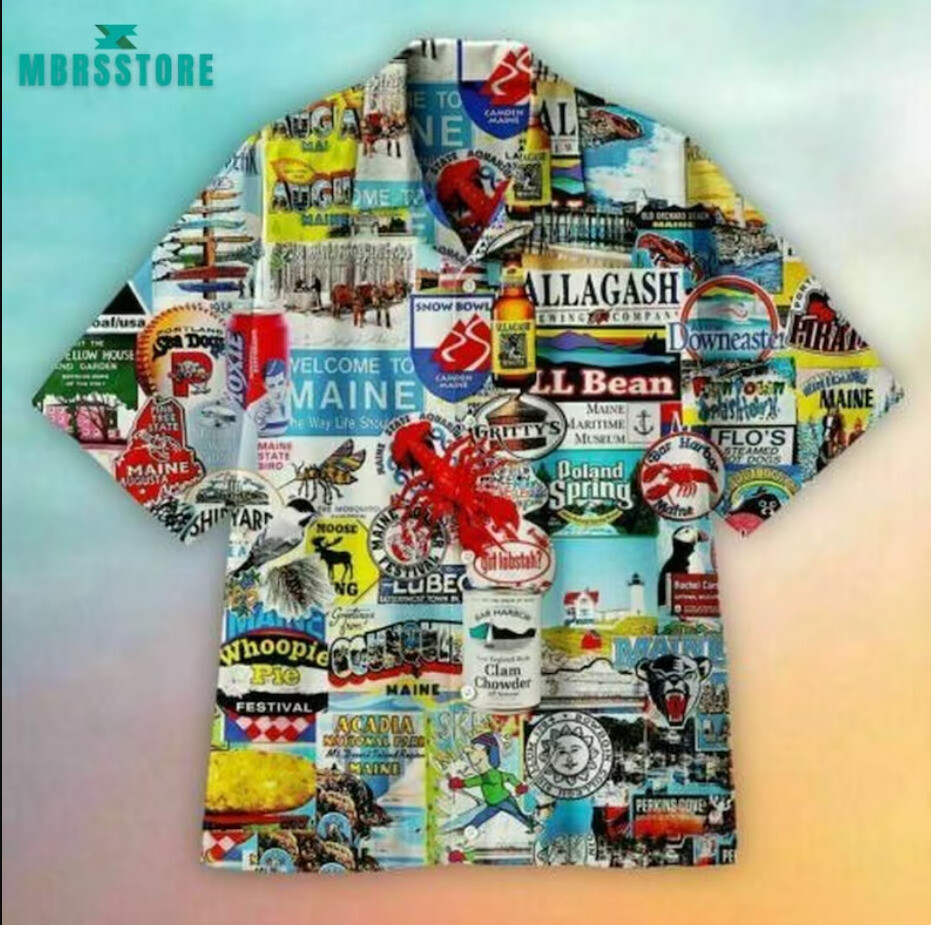 I love maine Summer 3D HAWAII SHIRT Mother Day Gift All Over Print Us Size