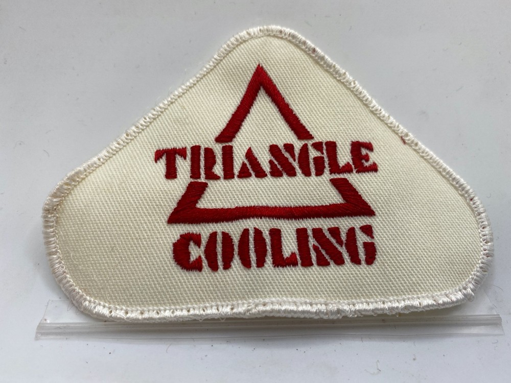 Triangle Cooling Company Embroidered Sew-On Name Patch Tag