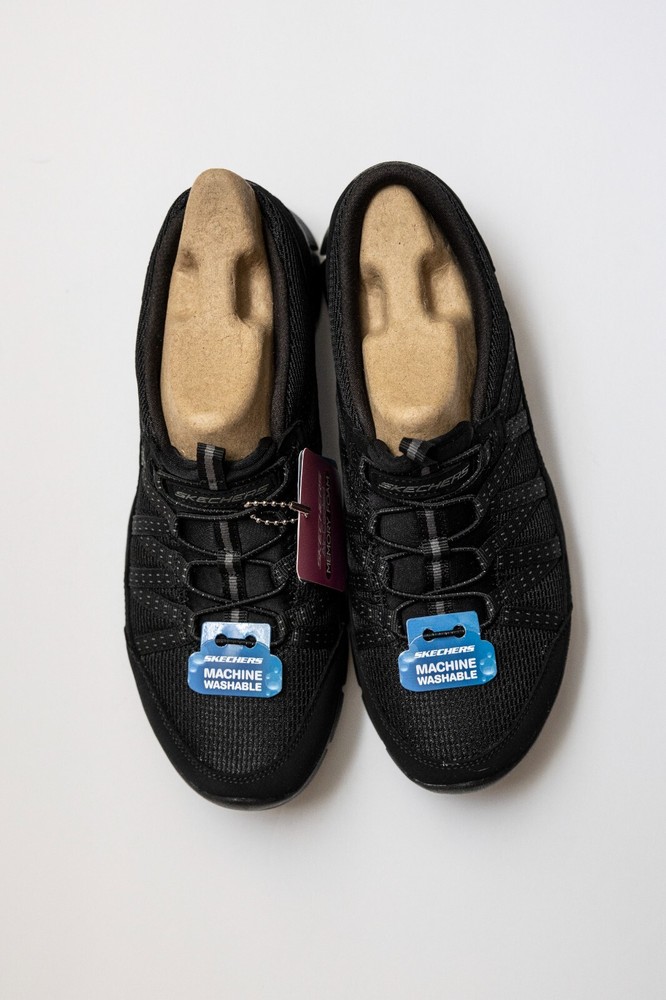 New Skechers Gratis Strolling Sneakers Black Women's Size 7.5 NWOB