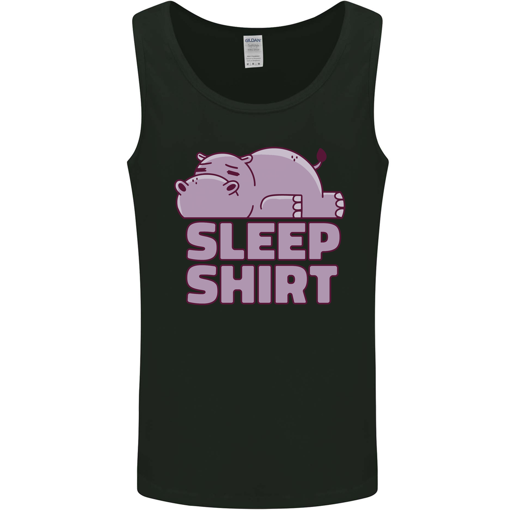 A Hippo Sleeping Shirt Hippopotamus Mens Vest Tank Top
