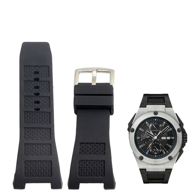 Silicone Waterproof Watch Band for IWC IW376505 IW323601 Engineer