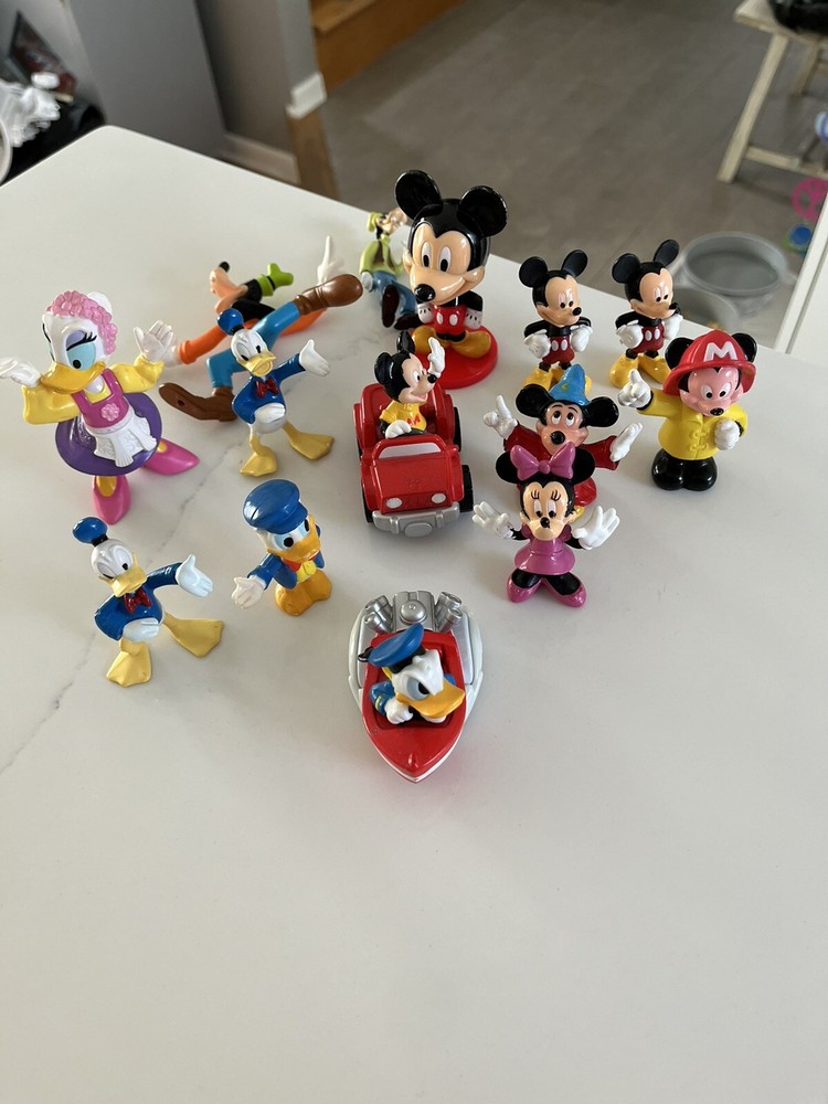 disney mickey mouse & Donald duck plastic figurines for kids